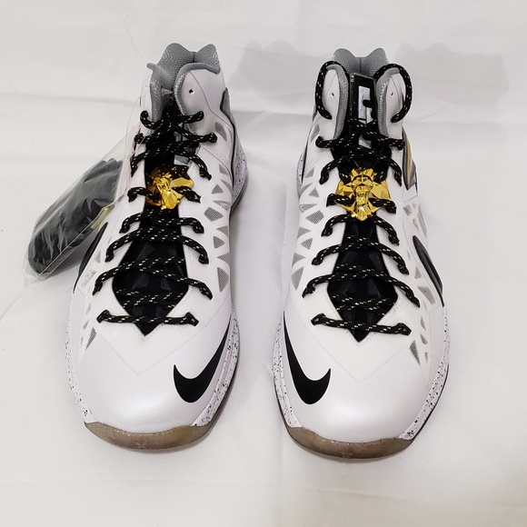 LeBron 10 P.S. Elite+ \'White Gold Black\'